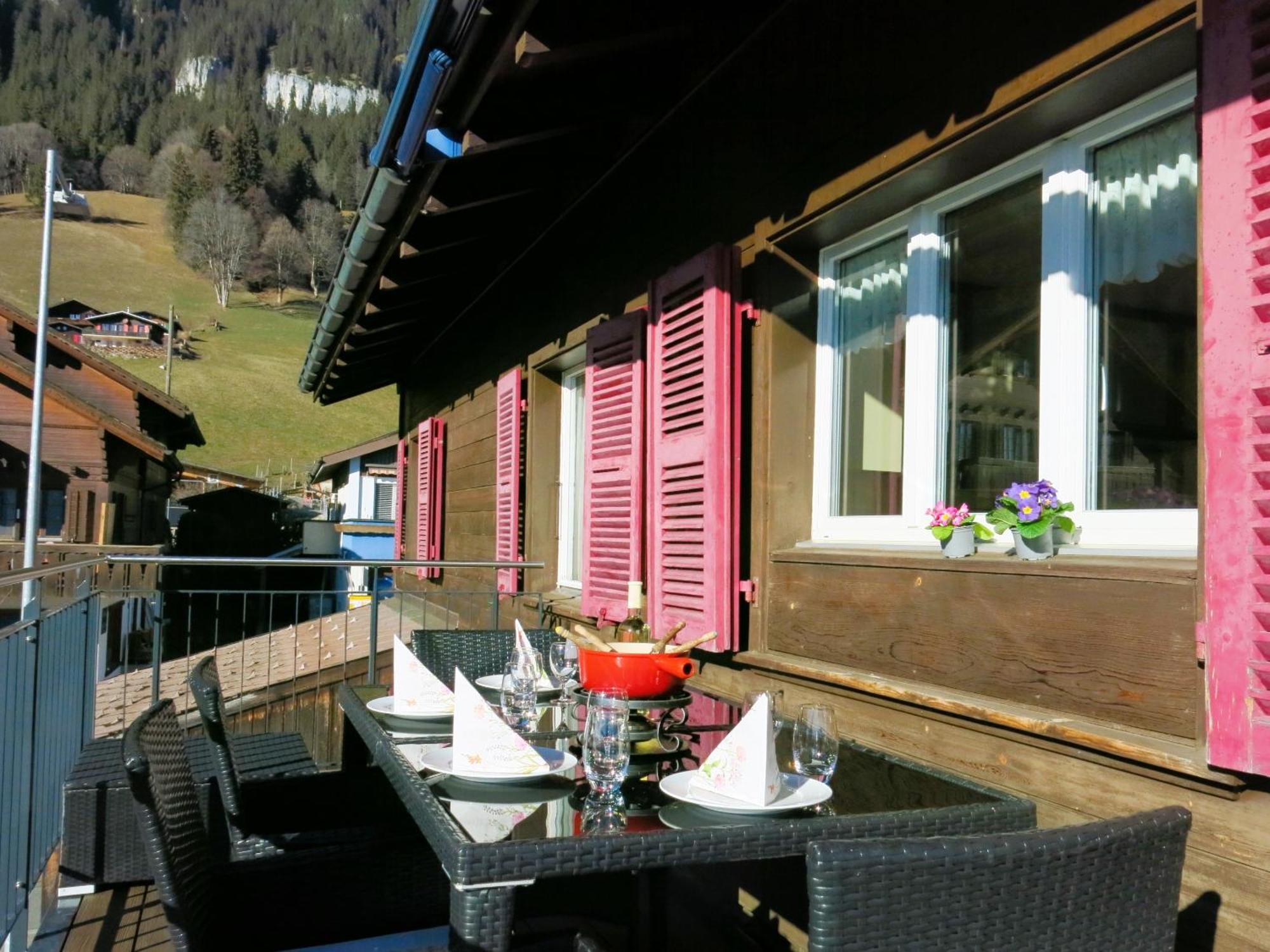Chalet Lilo 4 Zimmer big View Beatenberg Exterior foto